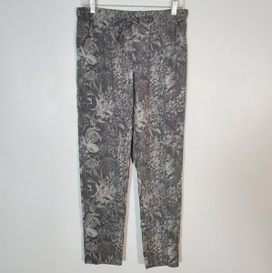 Xhilaration Grey Floral Patterned Lounge Pants